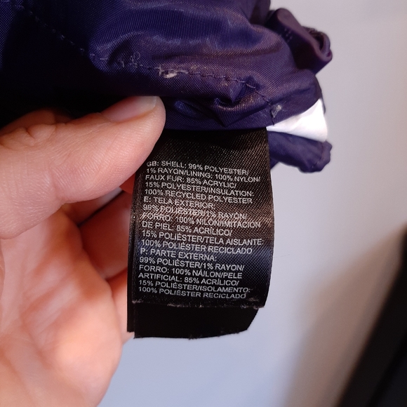 ❌SOLD❌ Baker Deluxe Insulated Ski Jacket Faux Fur Hooded Pinstripe Coat - Picture 16 of 16